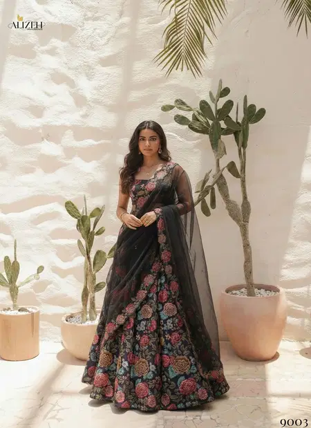 Florence By Alizeh Georgette Printed Readymade Lehengas Suppliers In India